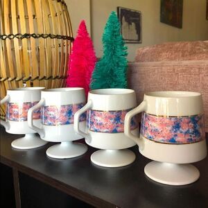 Nasco Fine China Set of 4 Royal Elegance Mugs